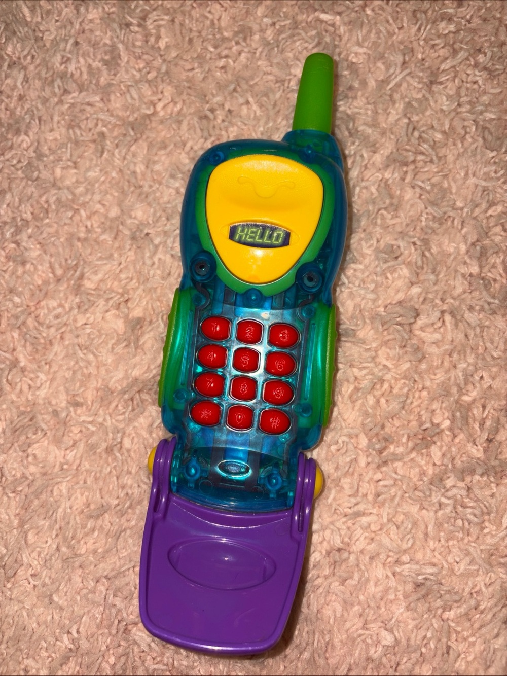 Vintage Playskool 1998 Talking Flip Phone Cell Phone Works - Picture 3 of 7